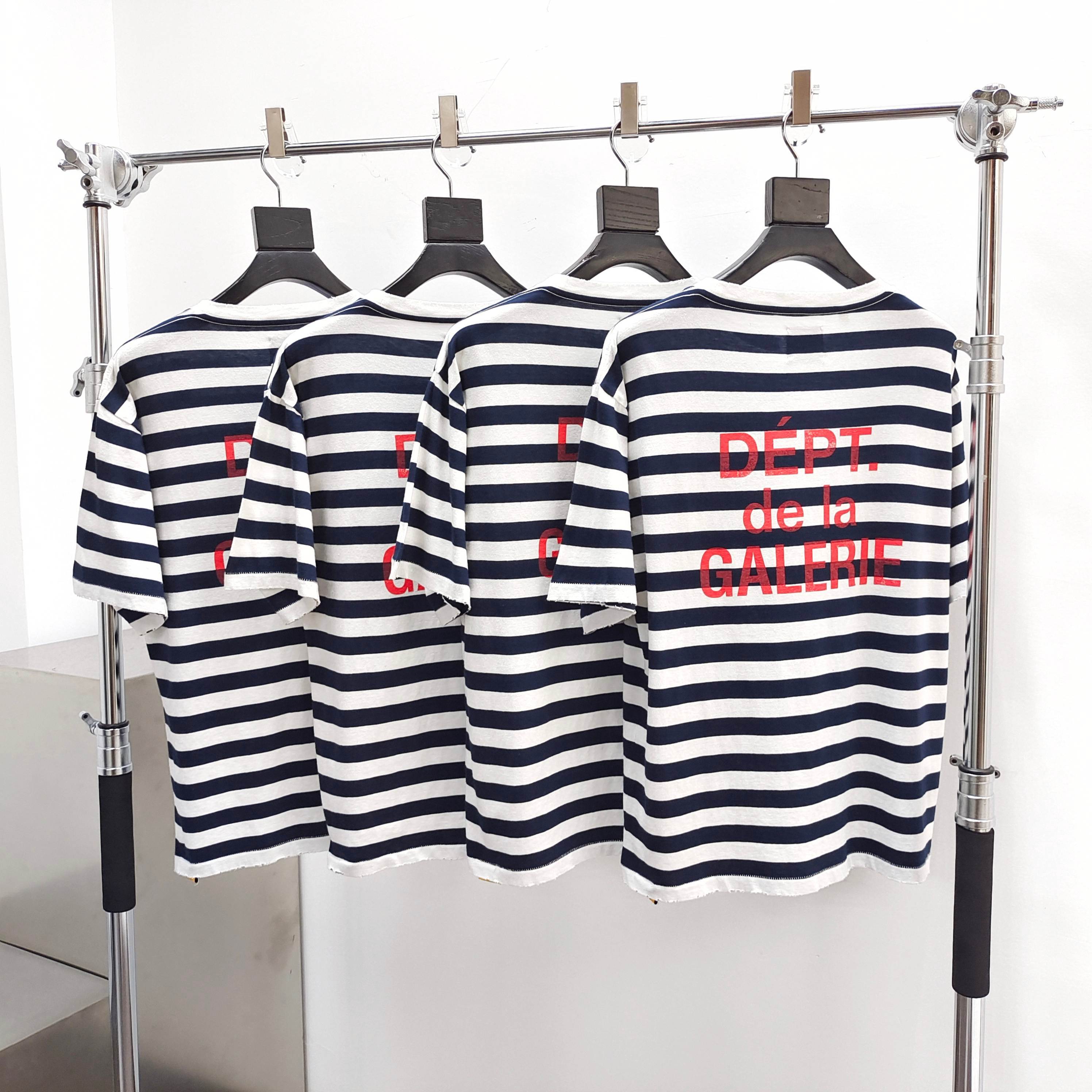Gallery Dept. French Tee Navy / White Stripe #B4491-GD