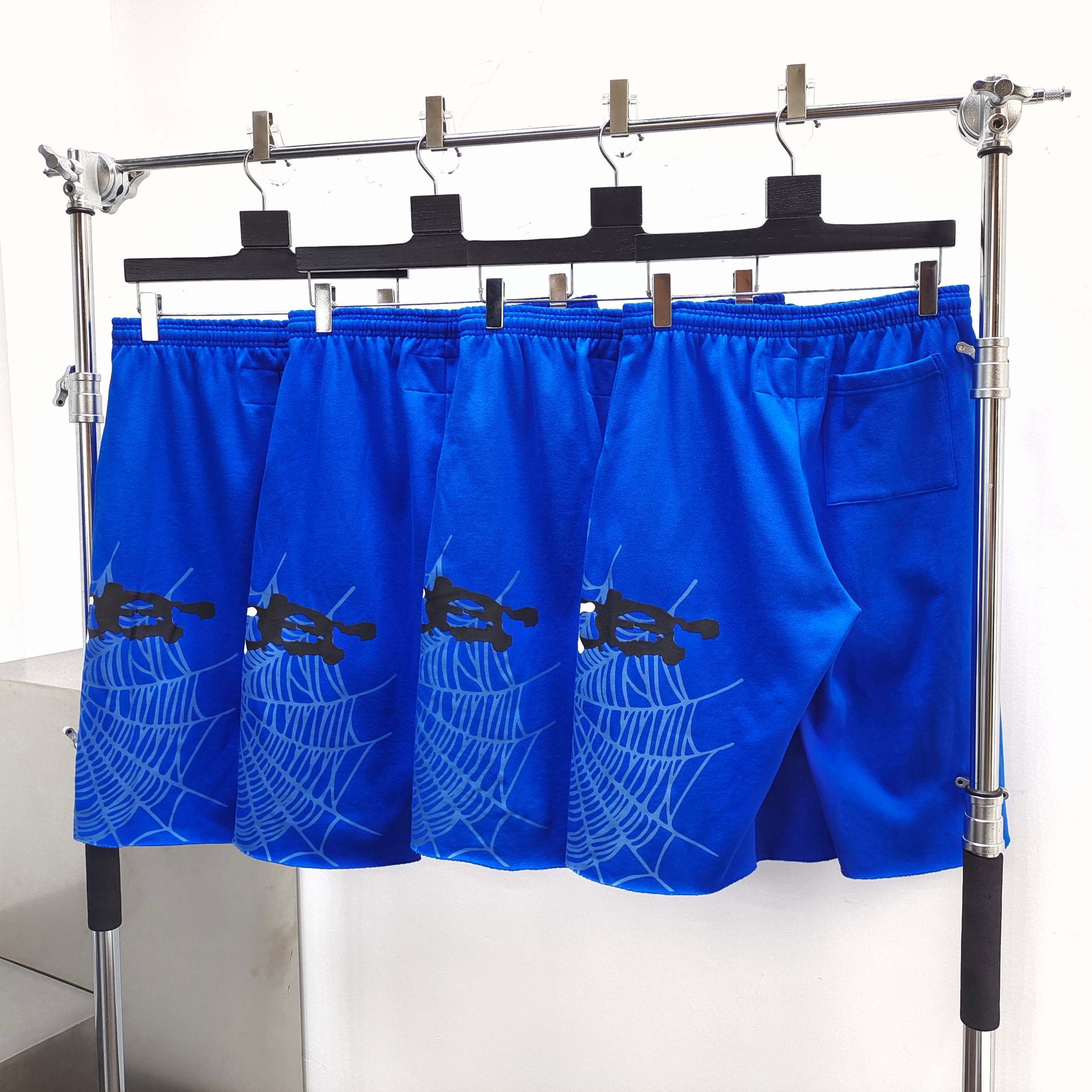 Sp5der Heavy Web Long Sweatshort Tory Blue #B4549-SP