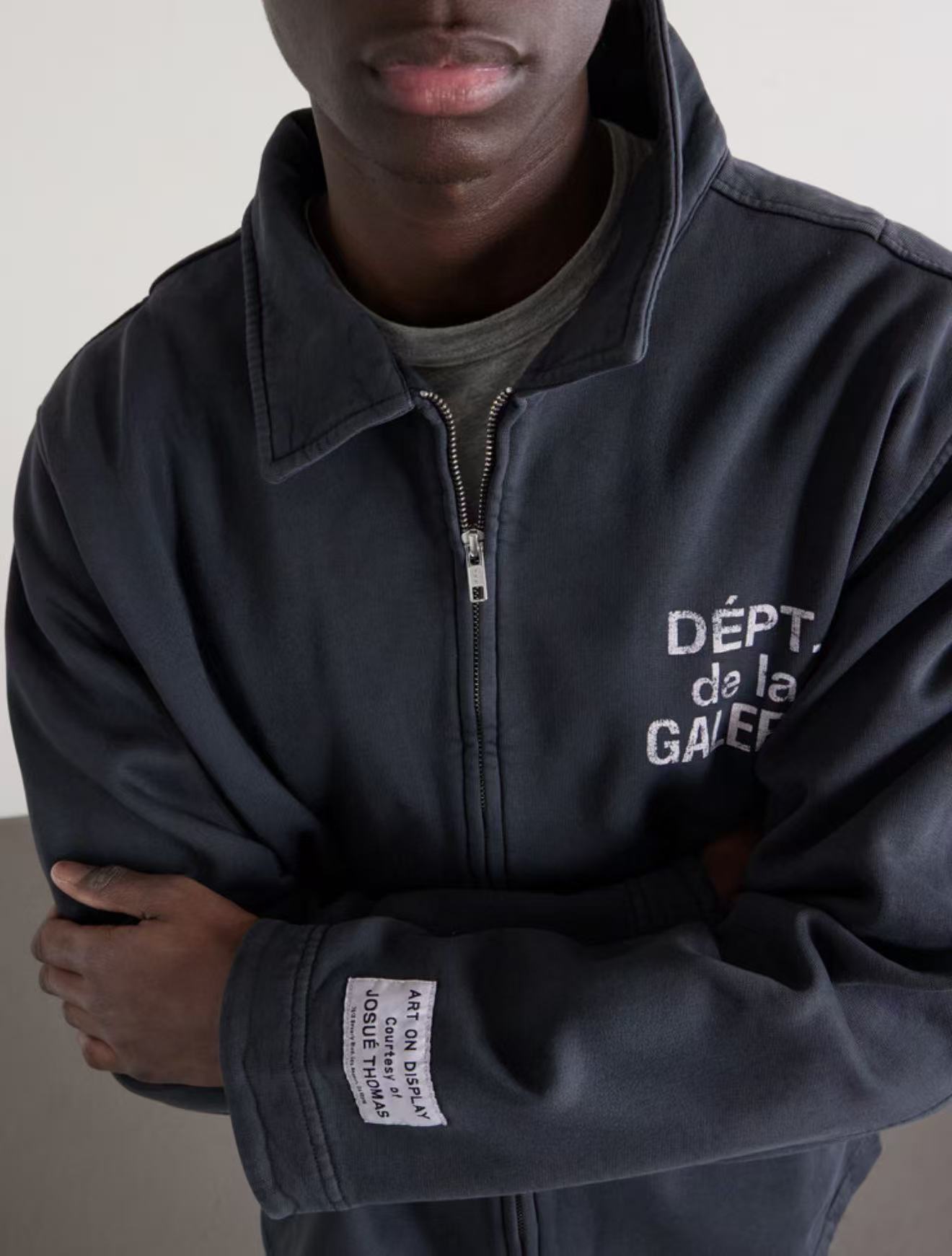 Gallery Dept. French Track Jacket Washed Black #B4470-GD