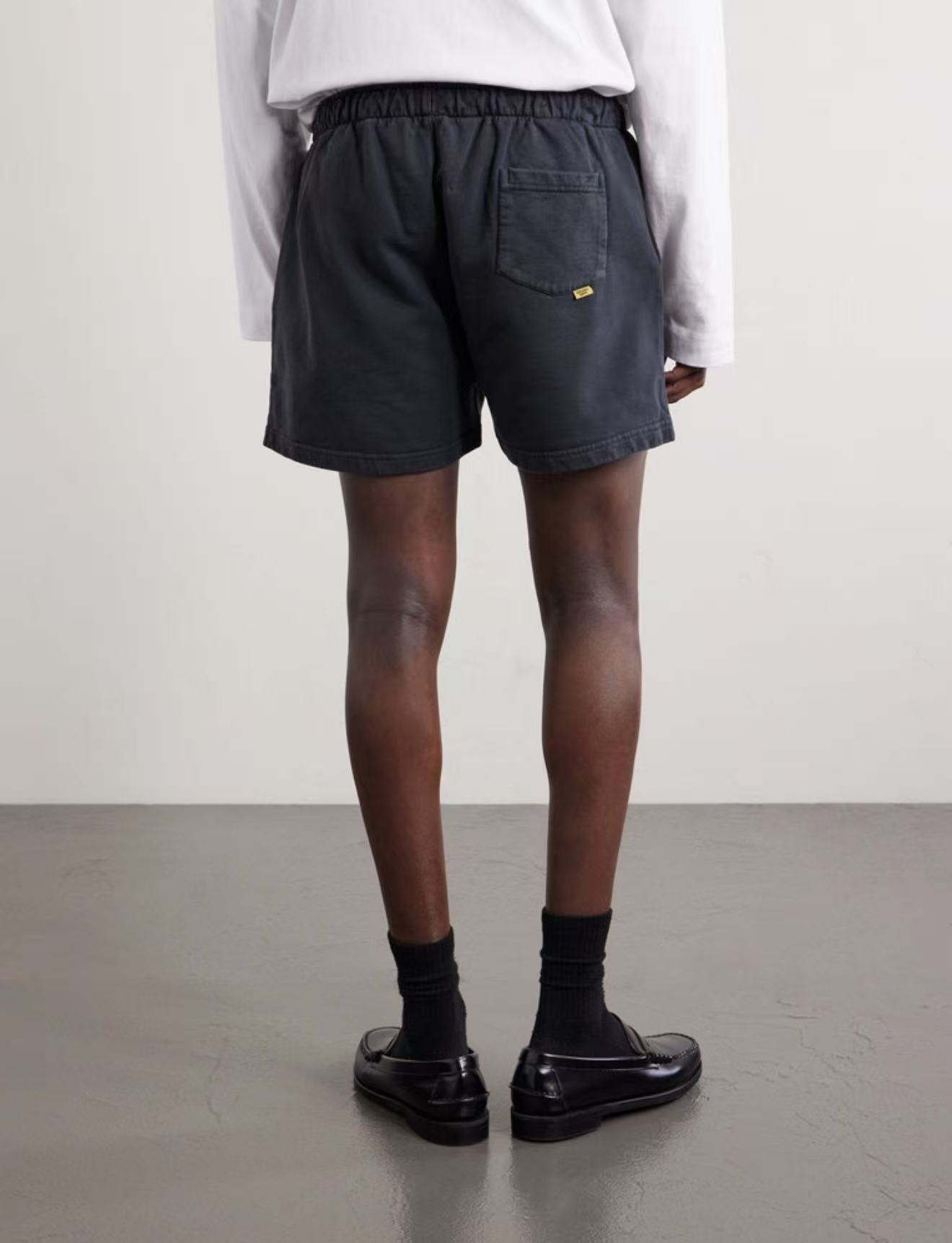 Gallery Dept. Logo French Terry Shorts Black 480gsm #B4459-GD-480