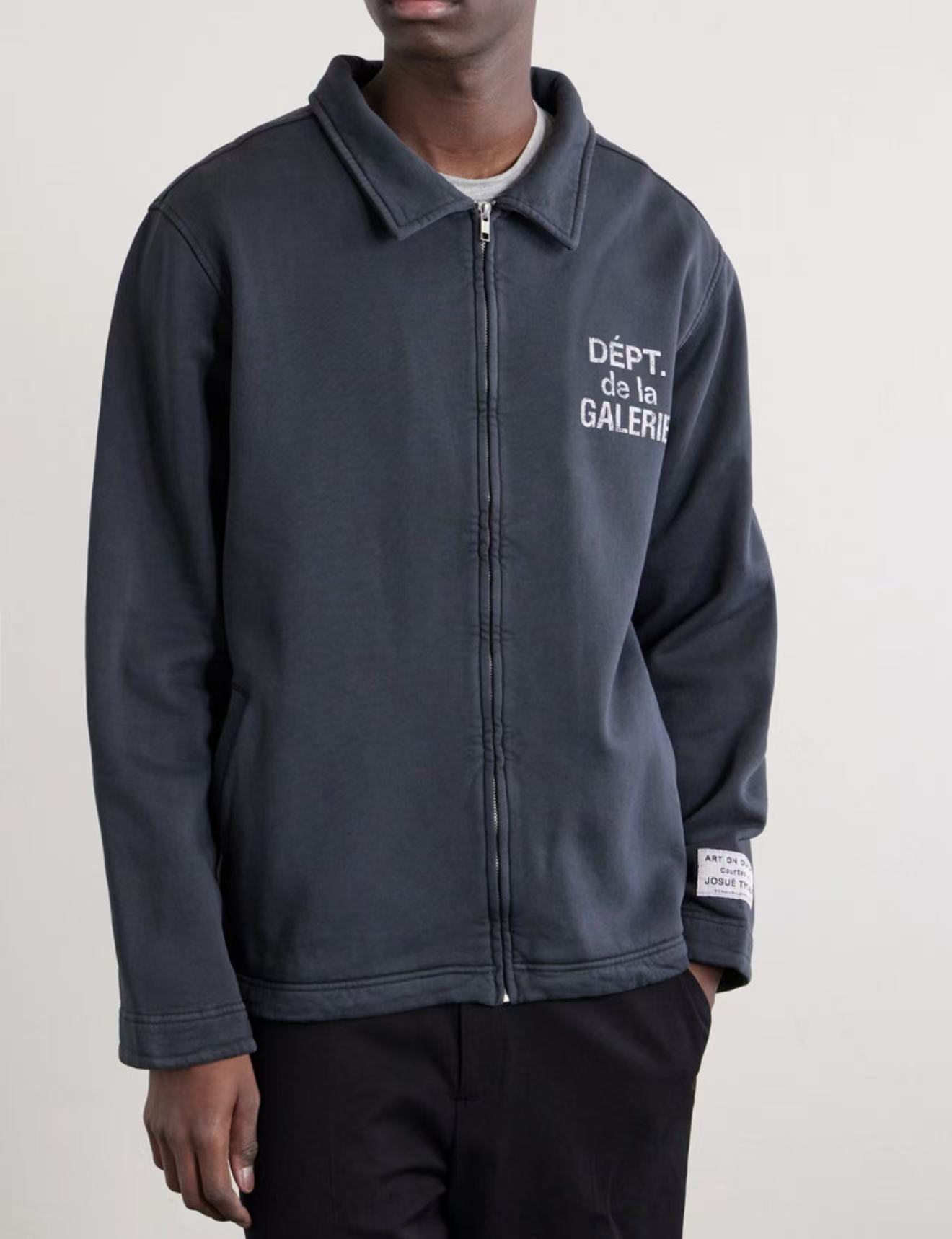 Gallery Dept. French Track Jacket Washed Black #B4470-GD