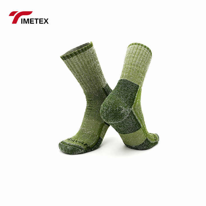 High-Performance Mid-Tube Wool Sports Socks for Outdoor Hiking Quick-Drying Breathable Sweat-Wicking Crew Bottom Heavy Snow