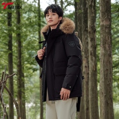 TIMETEX Customized Men's High Quality Winter Workwear Thickened Warm Canadian Duck Jacket Fashionable Waterproof Feature for