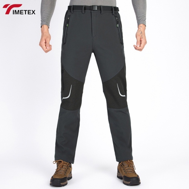 TIMETEX Casual Winter Outdoor Poly/Cotton Soft Shell Long Pants Winter Casual Thick Fleece Lining Matching Color with Soft Shell