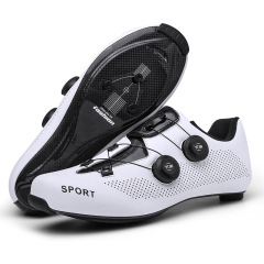 Men and Women's New Carbon Fiber Road Lock Shoes Hard Soled Outdoor Bicycle Cycling Footwear