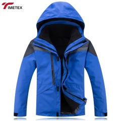 Reflective Winter-spring Three-in-one Reversible Hooded Waterproof Men's Women's Workwear Detachable Inner Lining Windproof