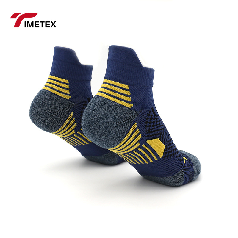 Men's and Women's High-Crew Running and Cycling Socks Quick Dry Marathon Sweat Wicking Towel with Bottom and Cuff Logo Position