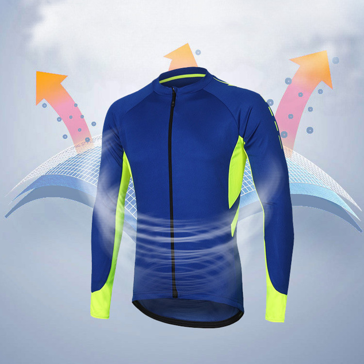Customized New Style Men Bicycle Jersey Breathable Road Cycling Jersey T-shirts Long Sleeve Cycle Jersey