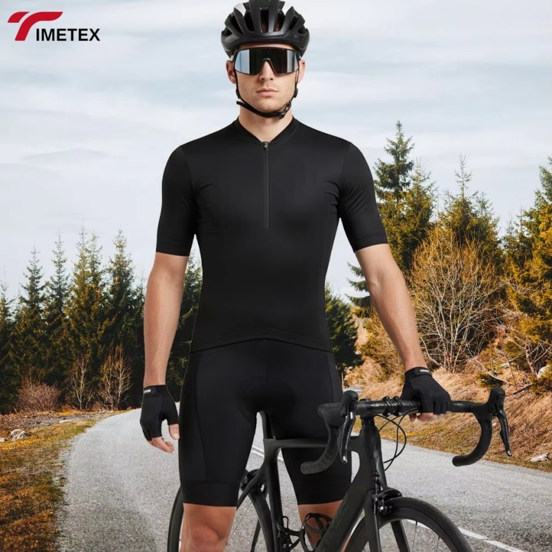 TIMETEX Custom OEM Factory Supply Road Bike Jersey Men Cycling Wear Quick Dry Ventilated Fabric Slim Fit Full Zip