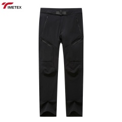 TIMETEX Lightweight Softshell Work Pants Mid Waist Zip Fly Winter Warm Fleece Trouser for Outdoor Hiking Weatherproof Waterproof