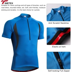 TIMETEX Unisex Quick-Drying Half Sleeve Cycling Jerseys Summer Sports Uniforms Waterproof Windbreaker Made Polyester Wholesale
