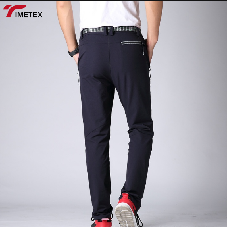 TIMETEX Autumn Winter Men's Sports Fleece Pants Trending Warm Windproof Drawstring Eco-friendly Quick Dry Casual Style Mid Waist