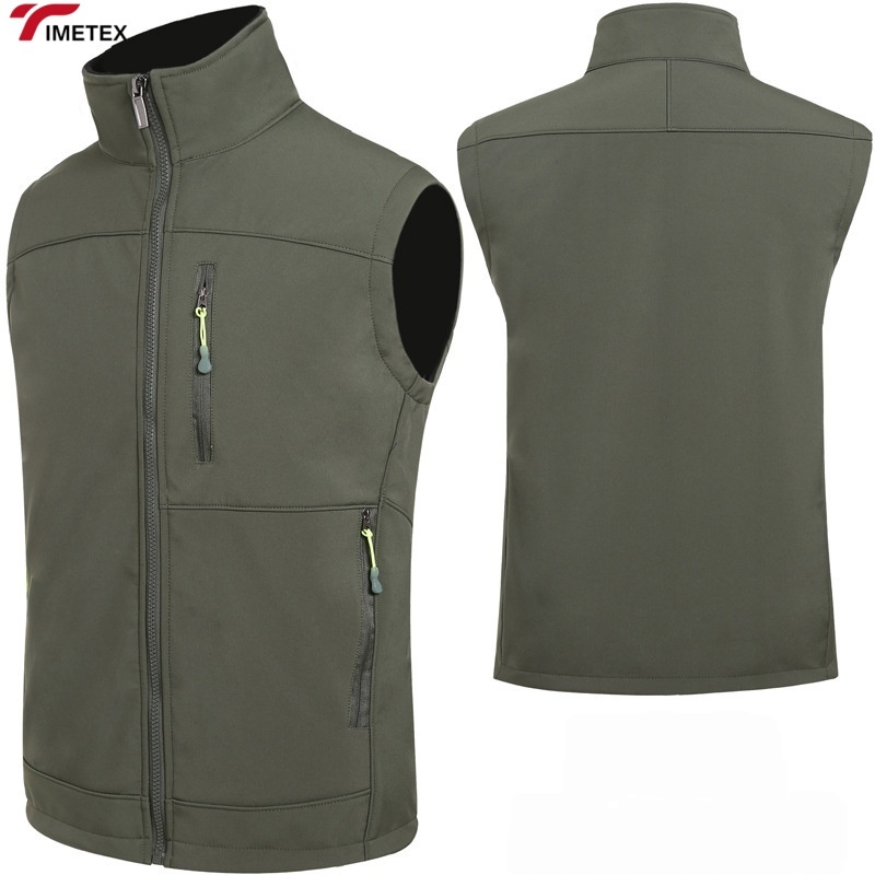 Premium Quality Men's Casual Softshell Fleece Tactical Outdoor Vest Breathable Sublimation-Customizable for Winter Wholesale