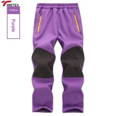 Winter Thickened Waterproof Softshell Outdoor Hiking Pants for Unisex  Fleece-Lined Breathable Windproof Solid Washed