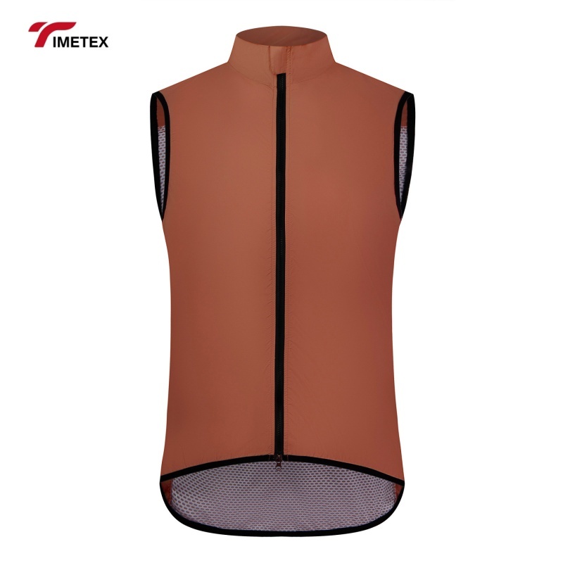 TIMETEX Men's Windproof Summer Cycling Jackets Sleeveless Bicycle Racing Vest Top for Road Bike Wear Cycling Jersey Men