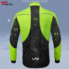 TIMETEX Custom Logo Softshell Thermal Reflective Waterproof Winter Cycling Jacket for Men Bicycle  Biding Jackets Bike Jacket