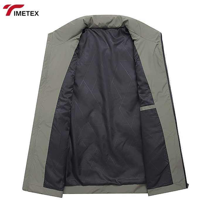 TIMETEX Autumn Winter Vest 90% White Duck Warm Sleeveless Collar Thickened Outer Zipper Logo Casual for Young Business