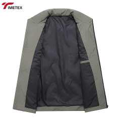 TIMETEX Autumn Winter Vest 90% White Duck Warm Sleeveless Collar Thickened Outer Zipper Logo Casual for Young Business