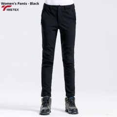 TIMETEX Customizable Winter Softshell Outdoor Hiking Pants Waterproof Warm Fleece Casual Logo Waist with Zipper Fly Front Style