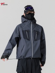 TIMETEX Autumn Waterproof Sports Jacket Hooded Windproof Casual Outdoor Coat Running Tracksuit Outwear Custom Logo