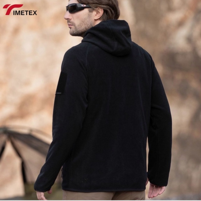 Men's Fleece Pullover with Thick Insulation for Winter and Autumn Warm and Windproof Polar Jacket Outdoor Sport Clothing