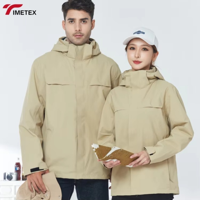 Men's Women's Waterproof Fleece Lining Winter Sports Jacket Breathable Climbing Skiing Removable Outer Layer Clinically Clothing