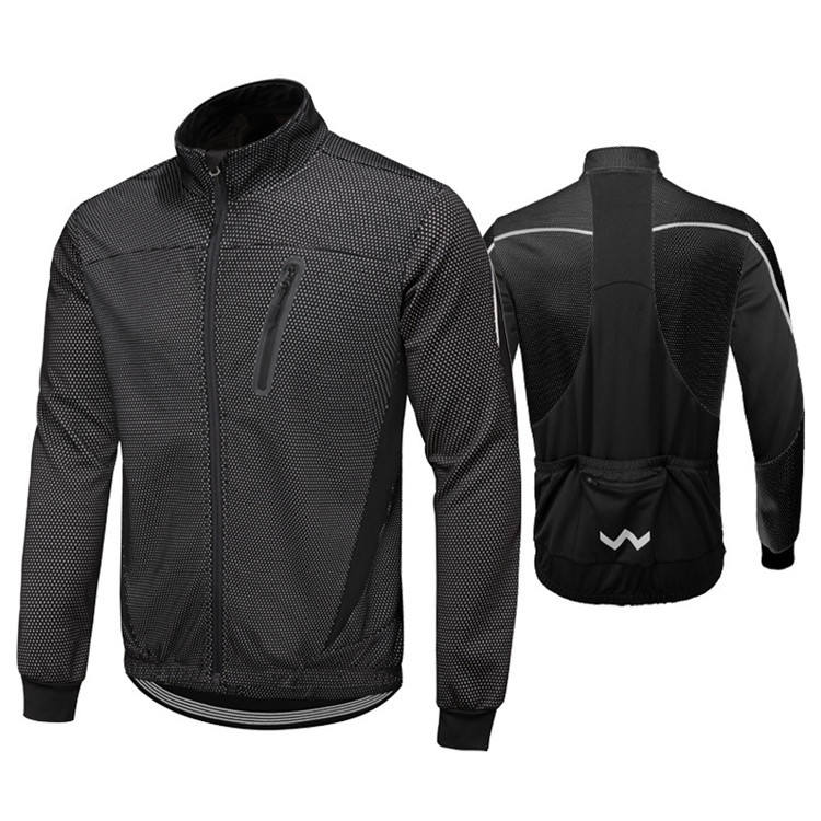 TIMETEX Wholesale Men Solid Color Winter Cycling Jersey Custom Logo Warm Bicycle Jersey  Long Sleeve Cycling Jackets for Men