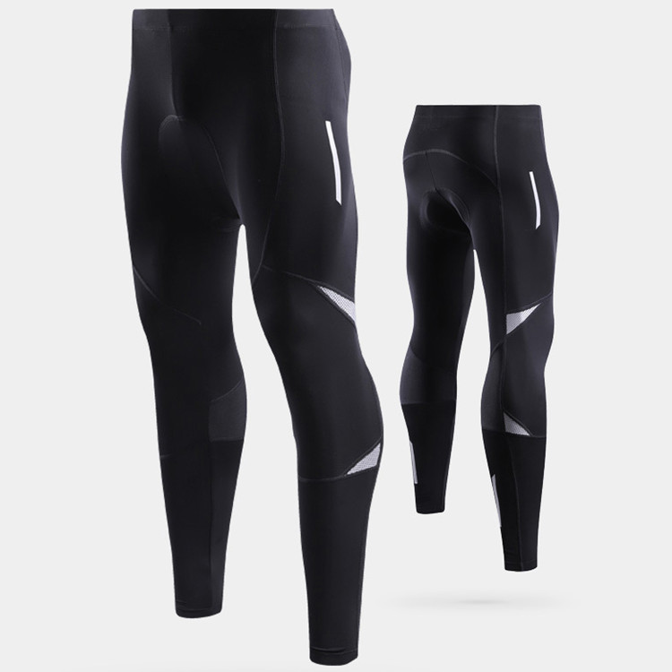 OEM Wholesale Men Cycling Pants Compression Quick-dry Padded Mountain Bike Pants Tights