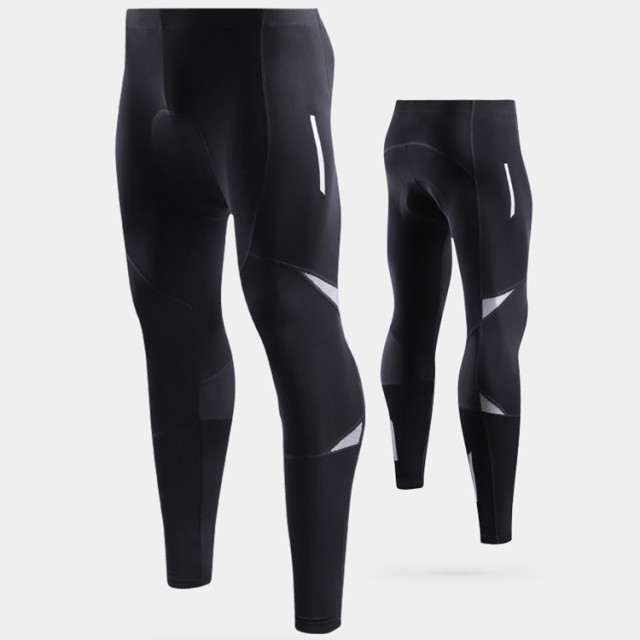 OEM Wholesale Men Cycling Pants Compression Quick-dry Padded Mountain Bike Pants Tights