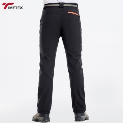 TIMETEX Reflective Softshell Trekking Pants Warm Fleece Waterproof Camping Skiing Hiking Clothing Zipper Fly Closure Casual Mid