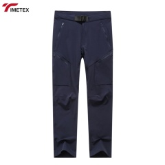 TIMETEX Lightweight Softshell Work Pants Mid Waist Zip Fly Winter Warm Fleece Trouser for Outdoor Hiking Weatherproof Waterproof
