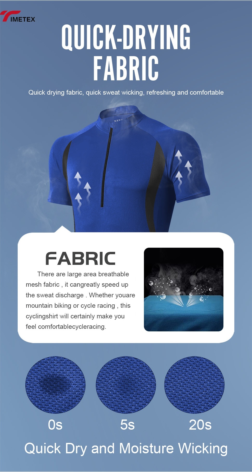 TIMETEX Customized  Cycling Jersey Latest Model Fast Delivery Low MOQ Recycled Fabric Sizes Customized Seamless Bike Breathable