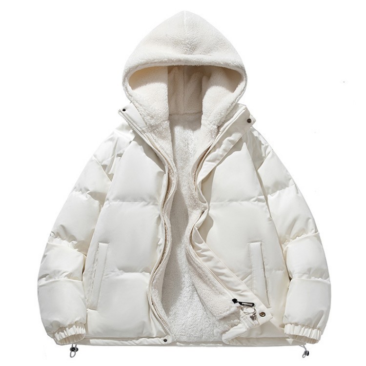 Wholesale Waterproof Breathable Windproof Nylon Black Bubble Puffer Jacket Padded Hood High Quality Custom Logo Shiny Winter