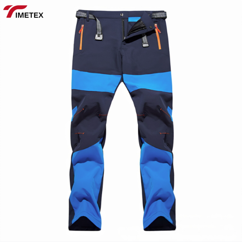 TIMETEX Custom Ladies Winter Softshell Fleece Hiking Pants Waterproof Logo Comfortable Casual Flat with Zipper Fly Closure