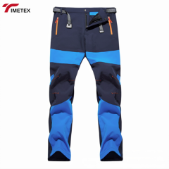 TIMETEX Custom Ladies Winter Softshell Fleece Hiking Pants Waterproof Logo Comfortable Casual Flat with Zipper Fly Closure