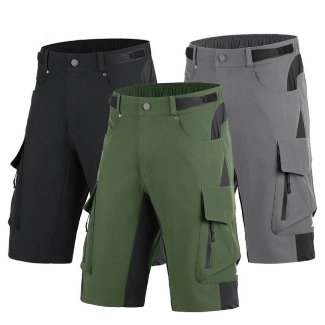 Custom Outdoor Mens Bike Shorts Stretch Breathable Mountain Bike Shorts  Quick Dry Bike Shorts With Zipper Pocket