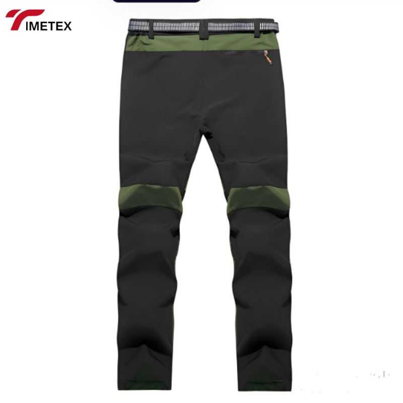 TIMETEX Custom Ladies Winter Softshell Fleece Hiking Pants Waterproof Logo Comfortable Casual Flat with Zipper Fly Closure