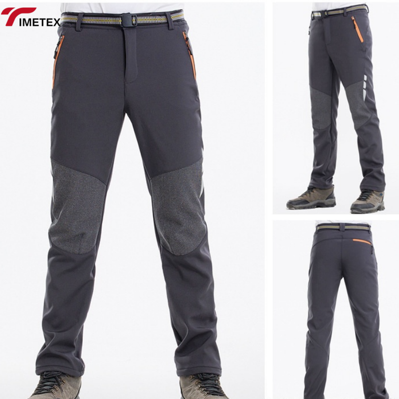 TIMETEX Lightweight Softshell Hiking Pants Waterproof Construction Print Logo Mid Plus Size Polyester Fabric for Outdoor Camping