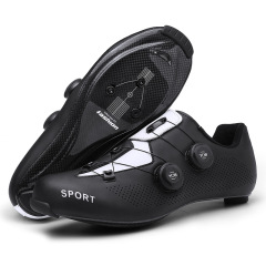 Men and Women's New Carbon Fiber Road Lock Shoes Hard Soled Outdoor Bicycle Cycling Footwear