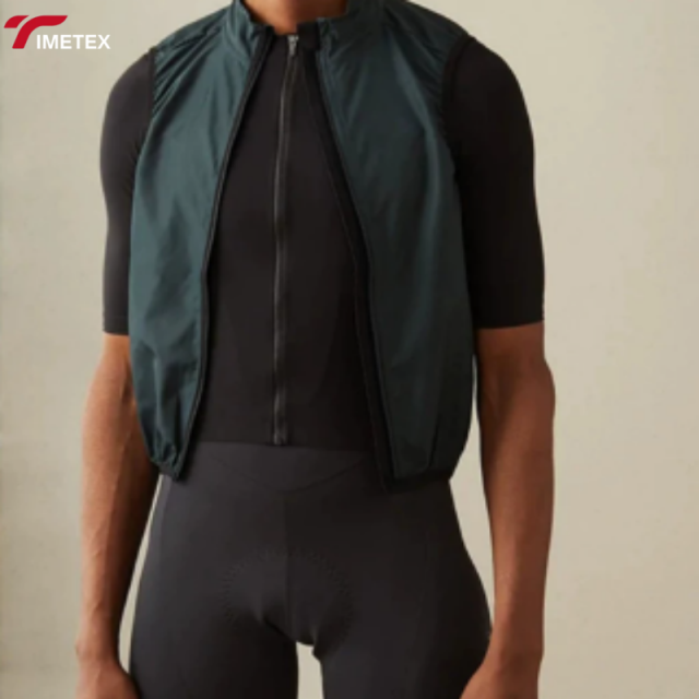 TIMETEX Men's Windproof Summer Cycling Jackets Sleeveless Bicycle Racing Vest Top for Road Bike Wear Cycling Jersey Men