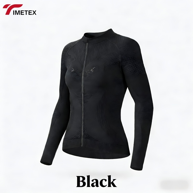 Women's Outdoor Cycling Sports Quick Dry Breathable Long Sleeve Top Moisture Wicking Ski Jacket for Outdoor Sports Windproof