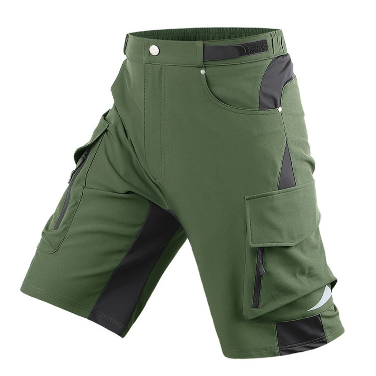 Custom Outdoor Mens Bike Shorts Stretch Breathable Mountain Bike Shorts  Quick Dry Bike Shorts With Zipper Pocket