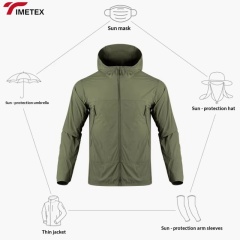 TIMETEX OEM Customized Wholesale Outdoor Waterproof Breathable Men's Tactical Jacket for Men