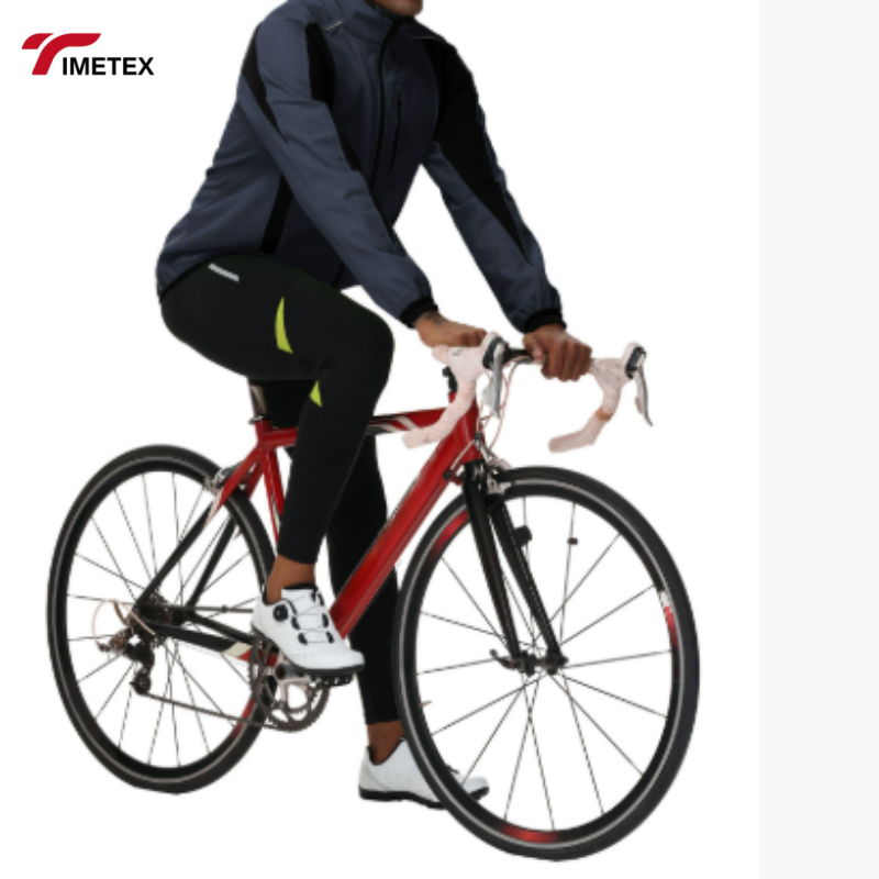 TIMETEX Men's Long Sleeve Cycling Jersey Sports Jacket Waterproof Windbreaker for Bike Riding