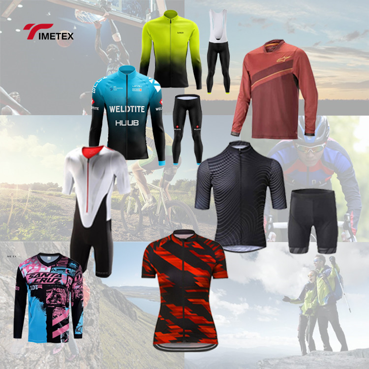 Custom Wholesale Latest Cycling Clothing Sets Men Bib Pants Set Cycling Jersey Outdoor Sportswear Set