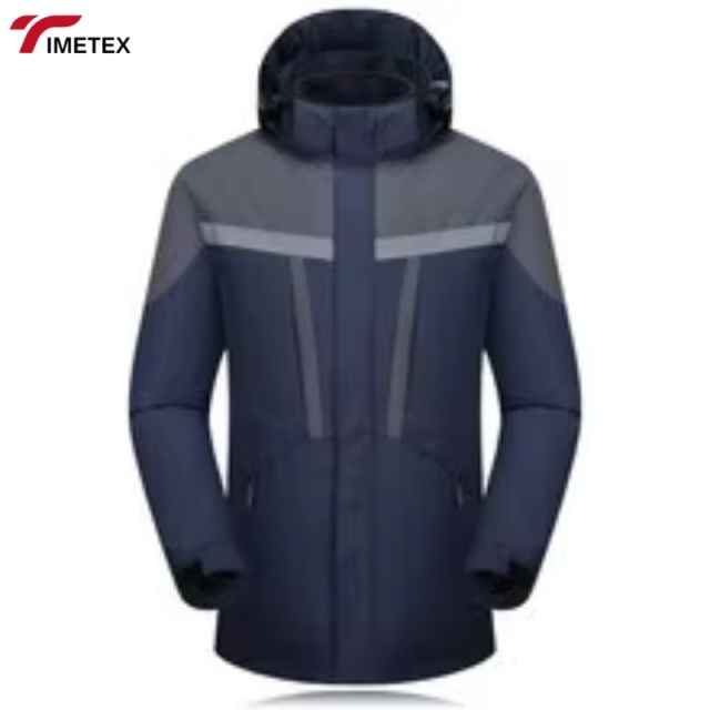Reflective Winter-spring Three-in-one Reversible Hooded Waterproof Men's Women's Workwear Detachable Inner Lining Windproof