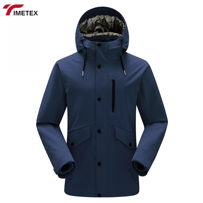 Three-In-One Outdoor Sports Jacket for Men Women Autumn Winter Waterproof Windproof Clothing Detachable Two-Piece Stand Solid