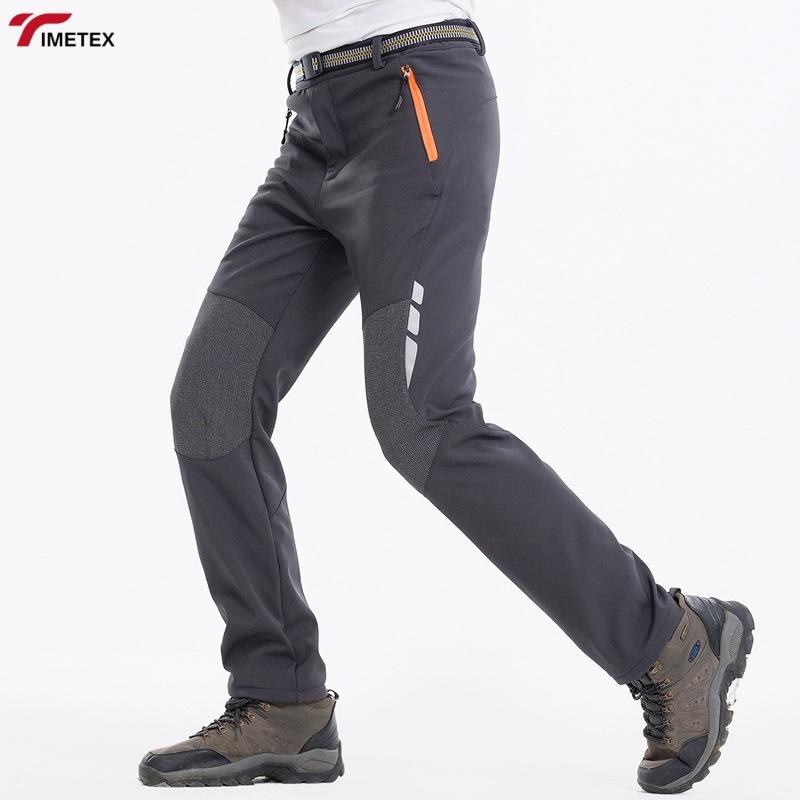 TIMETEX Lightweight Softshell Hiking Pants Waterproof Construction Print Logo Mid Plus Size Polyester Fabric for Outdoor Camping