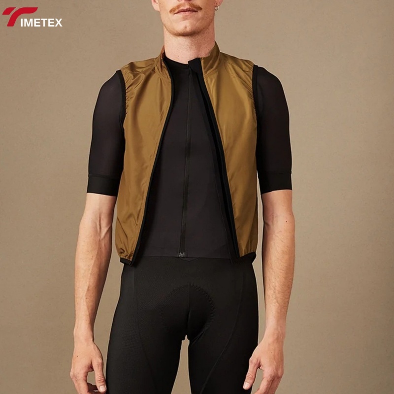 TIMETEX Men's Windproof Summer Cycling Jackets Sleeveless Bicycle Racing Vest Top for Road Bike Wear Cycling Jersey Men