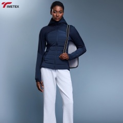 Arrival Winter Clothing Women Fleece Jacket Hooded Windproof Waterproof Wear Zip Collar Pockets Yoga Detachable Hat